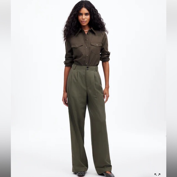 Madewell Pants - Madewell // NWT The Harlow Wide-Leg Pant in Drapey Twill